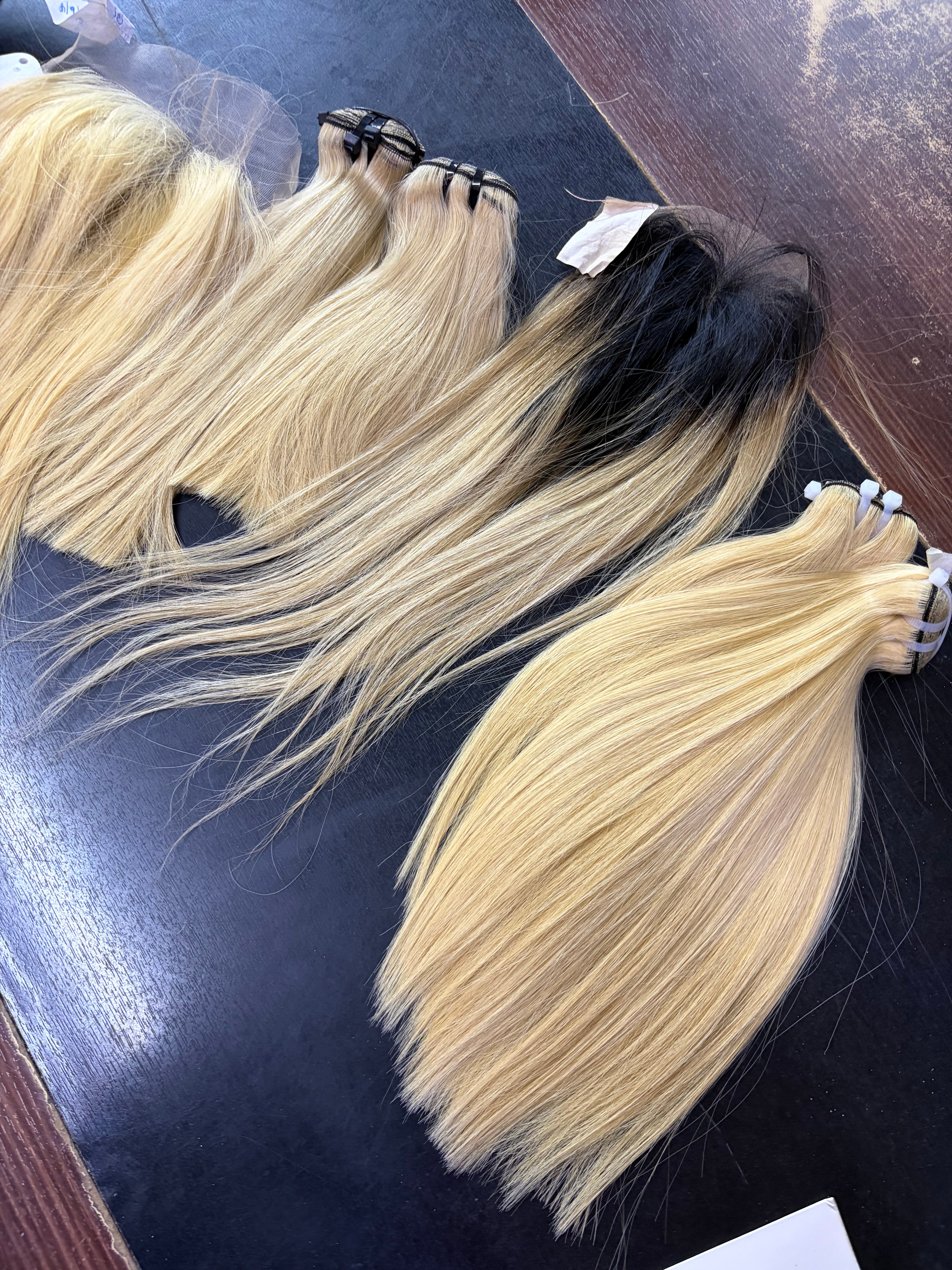 Vietnam bone straight bundles with 5by5 closure